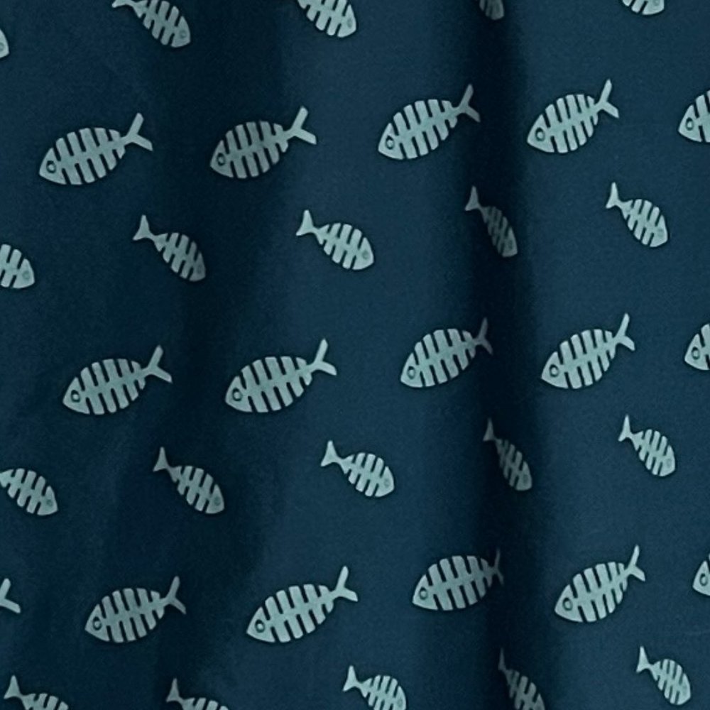 Fish Print Button Down - Picture 3 of 3